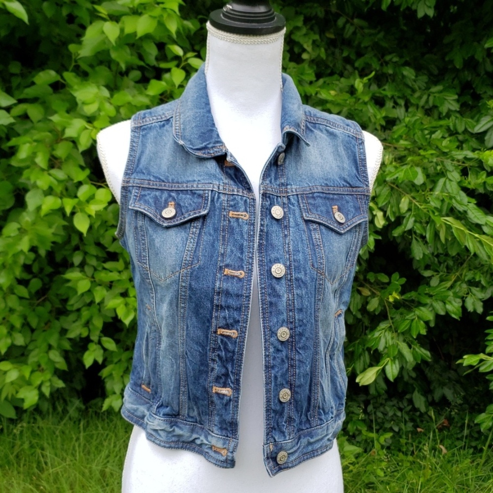 Express Denim Vest Size Small